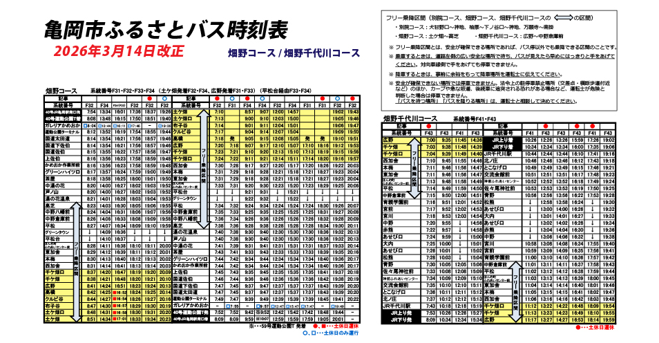 バス時刻表画像